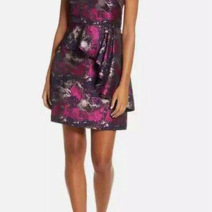 Vince Camuto Jacquard Peplum Dress – Size 6P